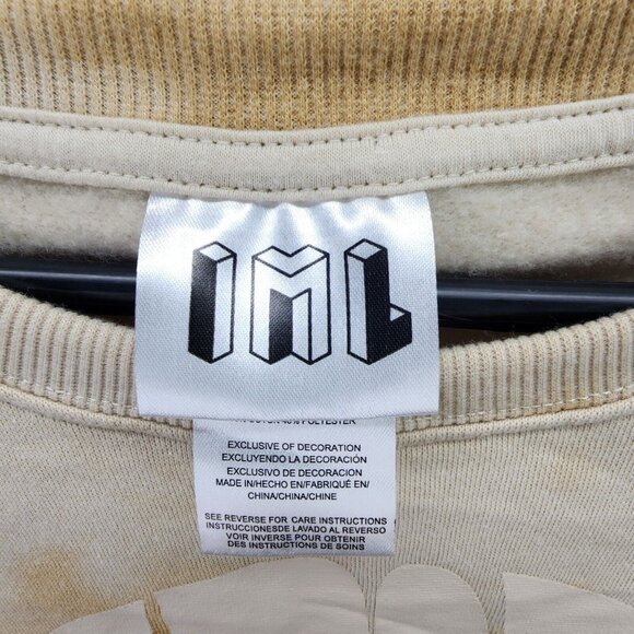 Womens IML Tan Tie Dye Sweatshirt Strong Women Crewneck Long Sleeve Size XS - Picture 3 of 7